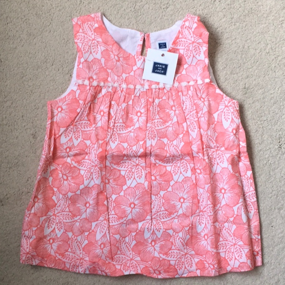 Girls Janie and Jack Floral Top NWT 6